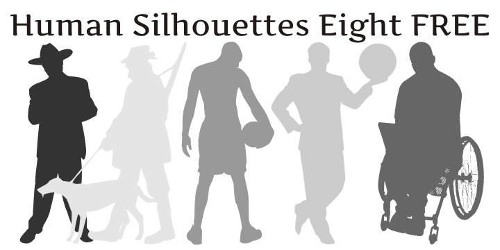 Human Silhouettes Free Eight